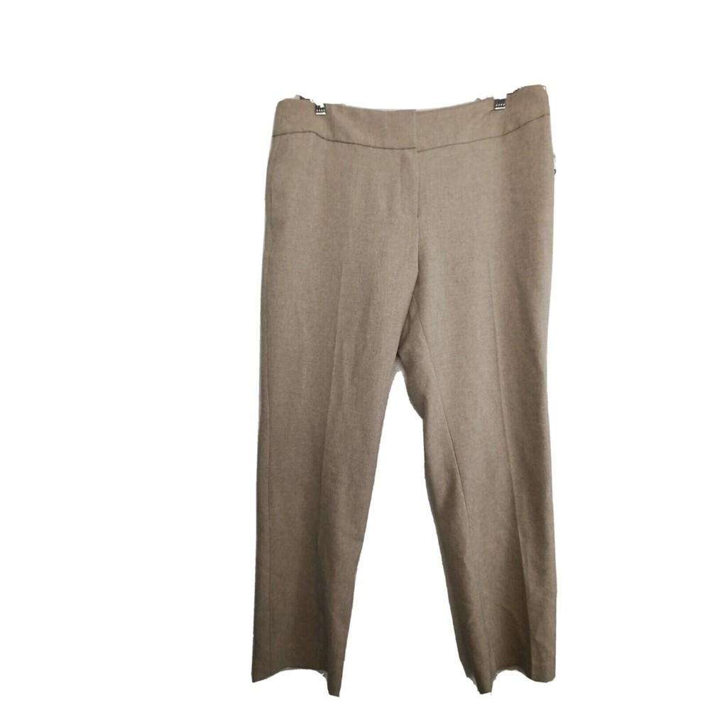 Kasper Dress Pants Women’s Gray 10 Side Zip Straight Leg Pleated Office Stretch